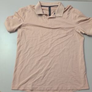 Lululemon Men's Pink Polo Shirt XL